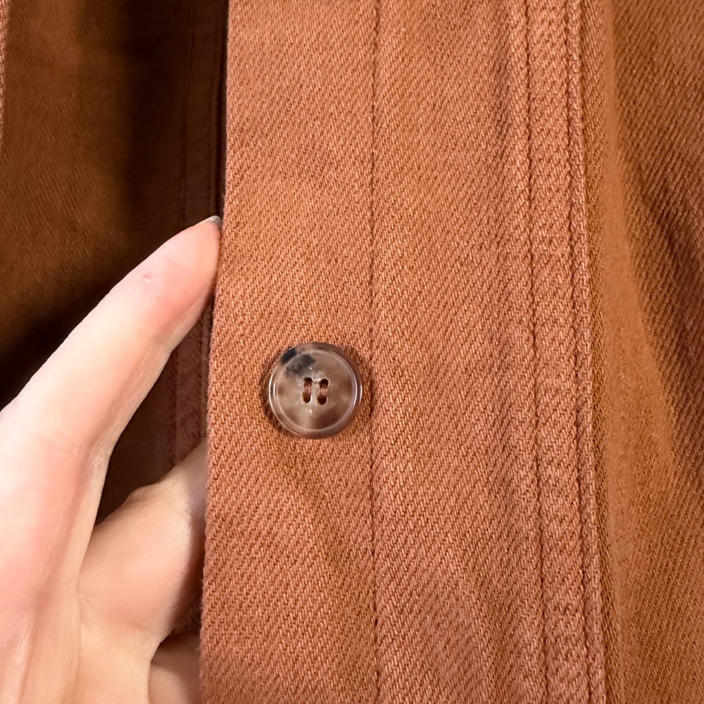 Sezane Will jacket in Denim Brown, size XS - Picture 3 of 6